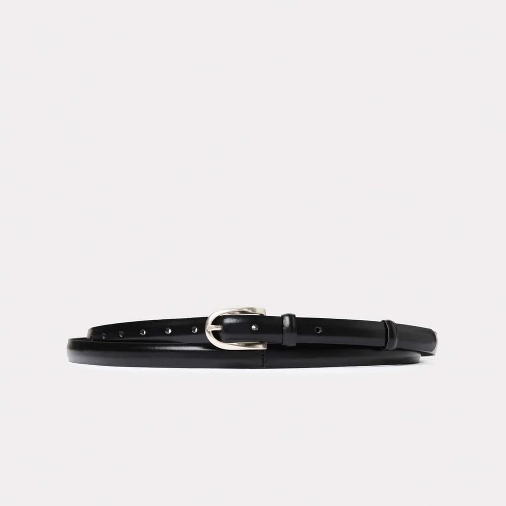 ✨NEW✨ Essen The Double Wrap Belt Black Silver Buckle
